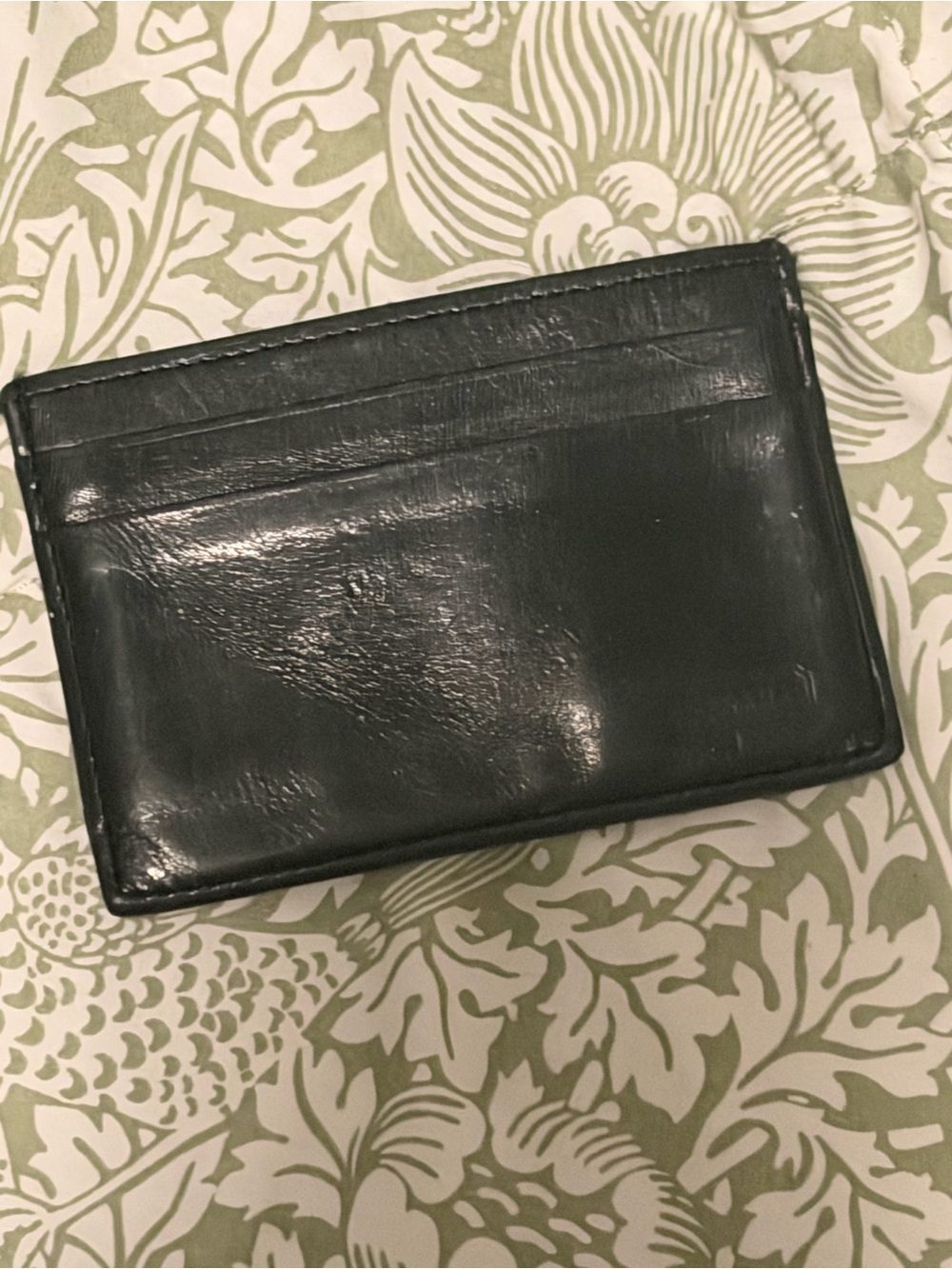 Vintage Coach black leather card holder
